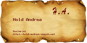 Hold Andrea névjegykártya